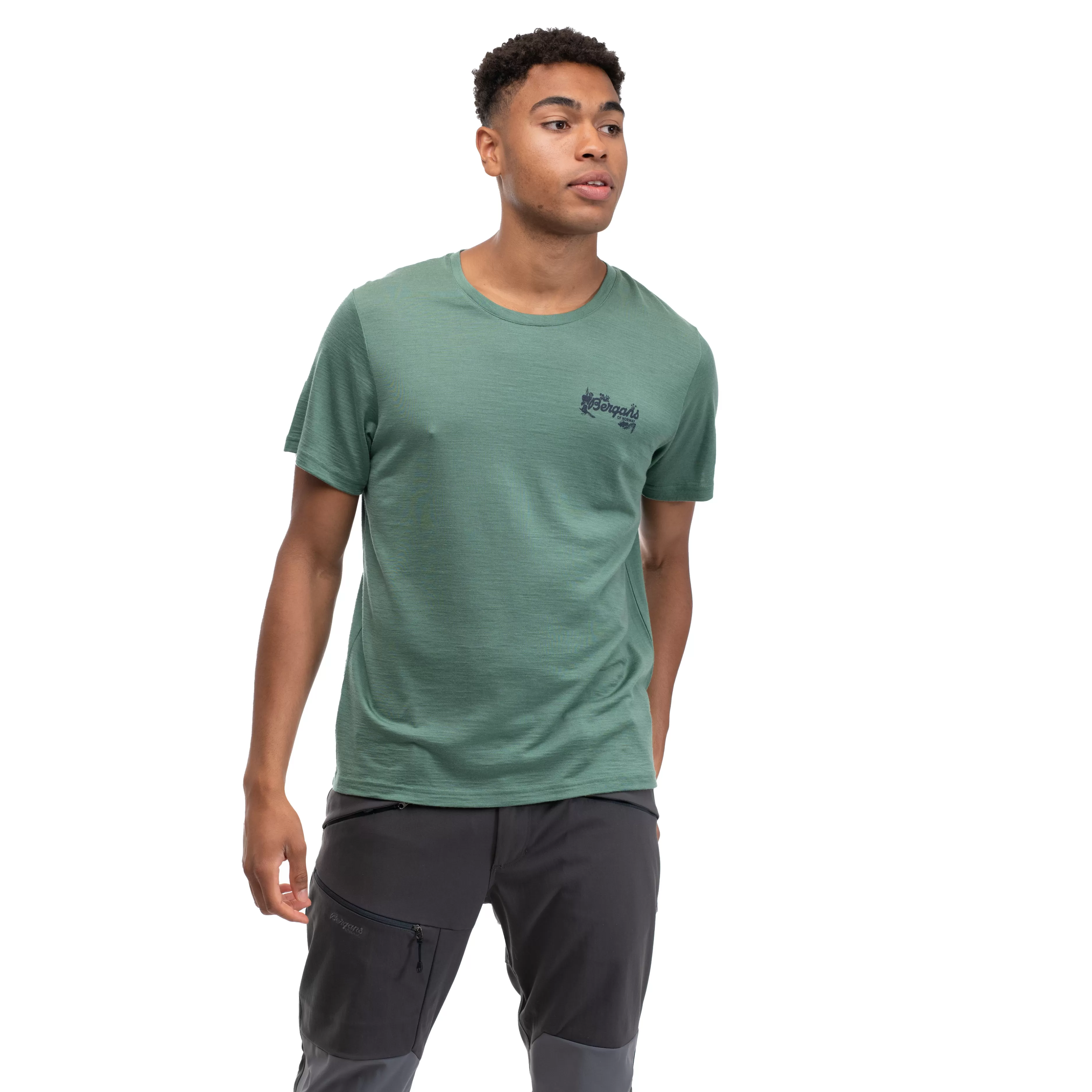 Graphic Wool Tee - | Bergans Fashion