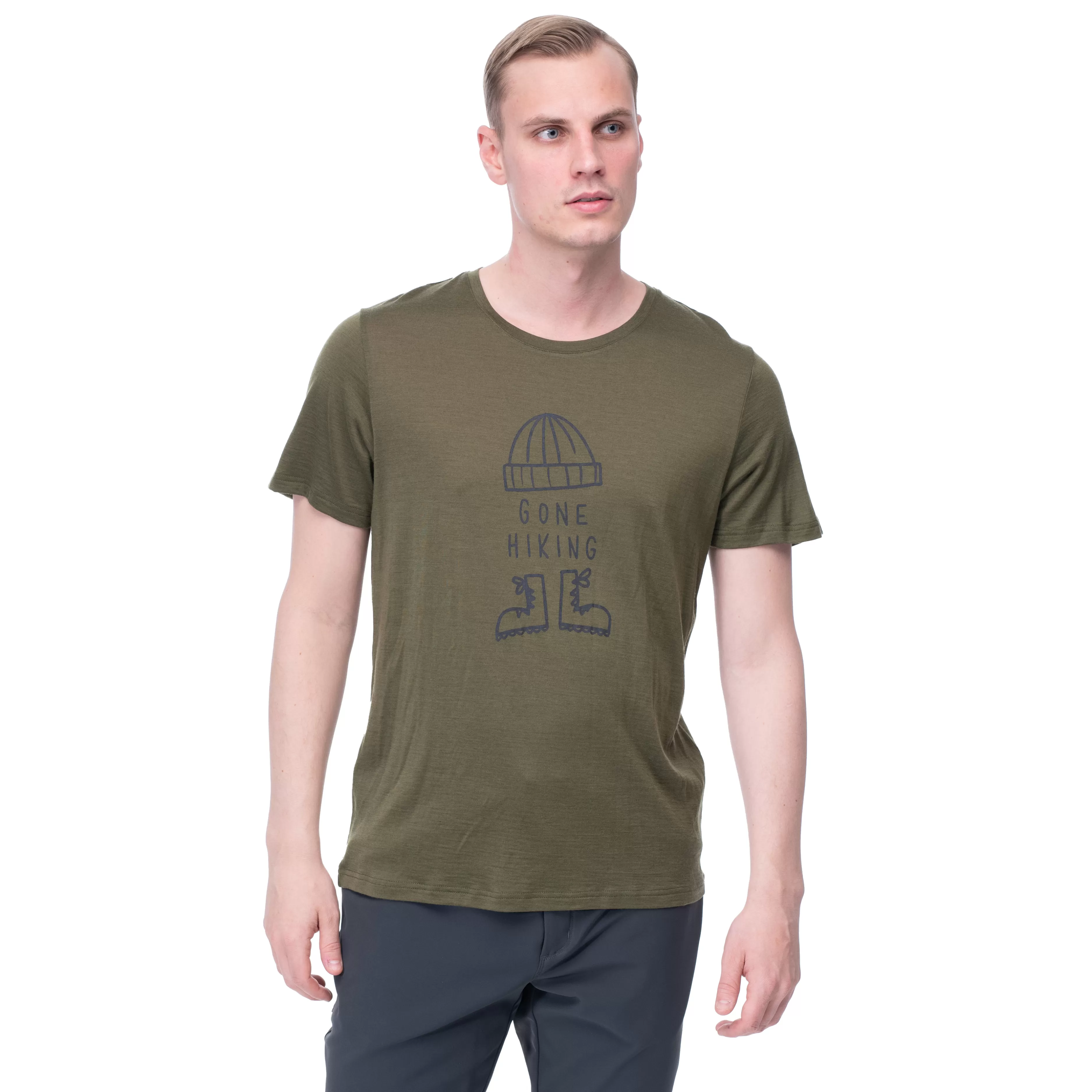 Graphic Wool Tee - | Bergans Store