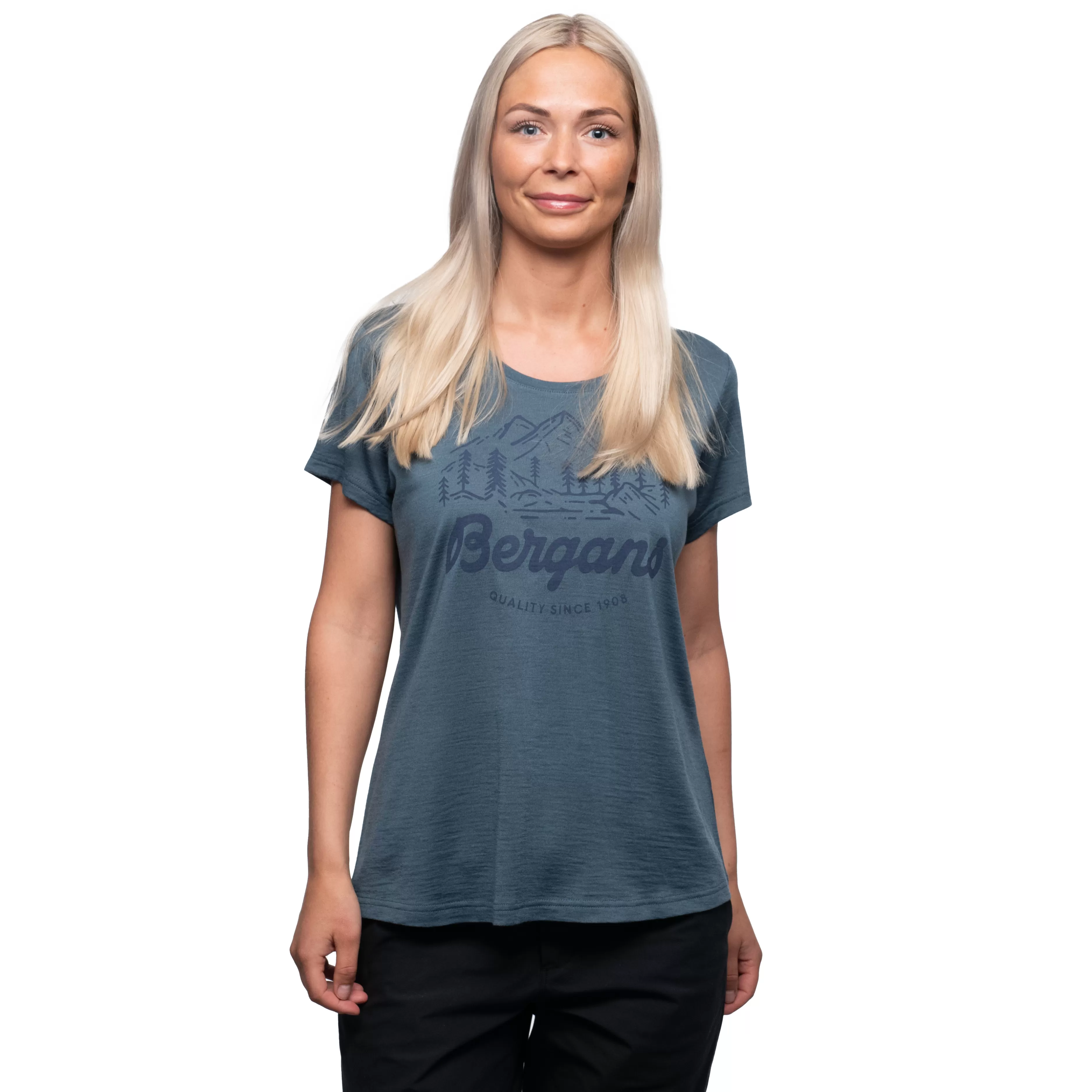 Graphic Wool W Tee - | Bergans Store