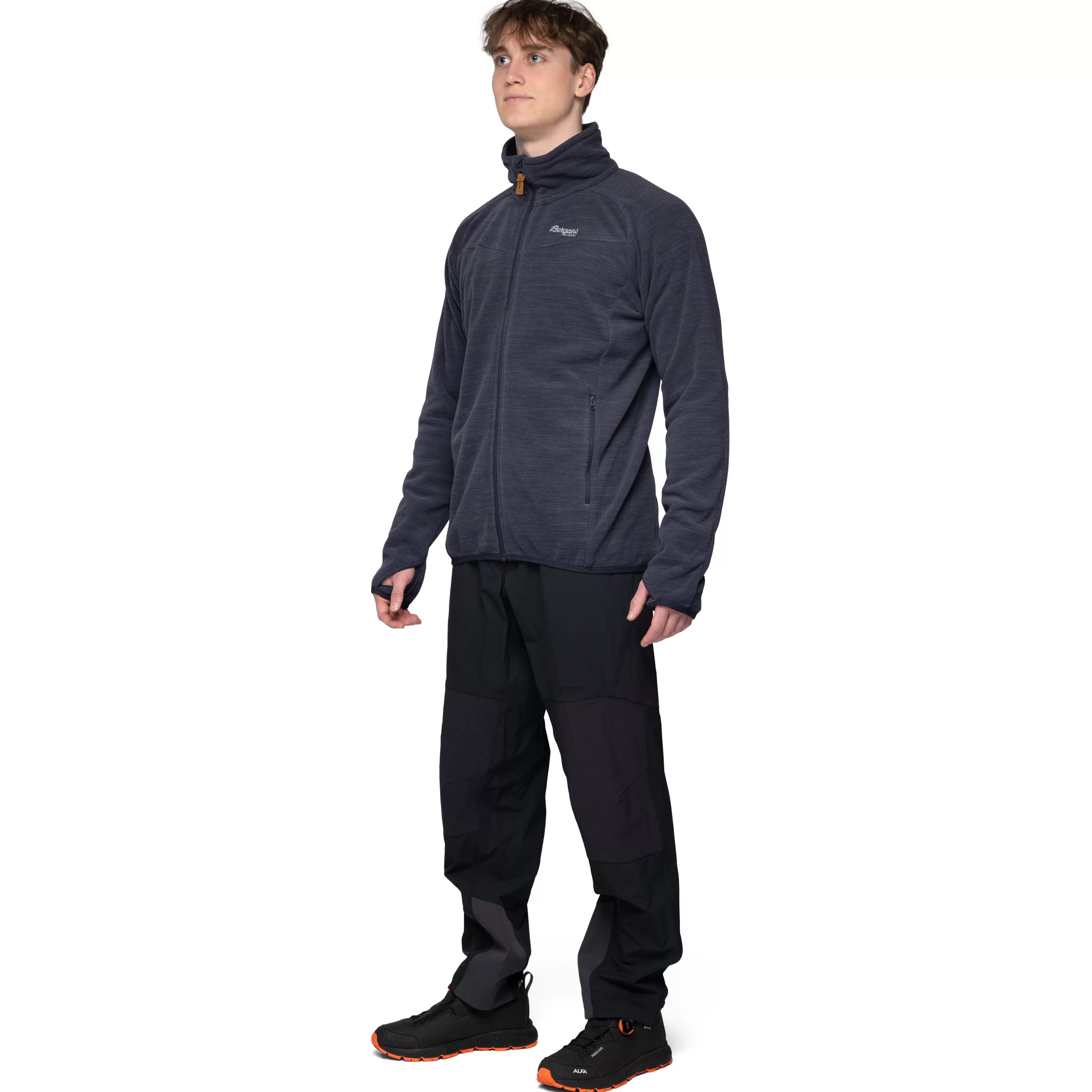 Hareid Fleece Jacket NoHood - | Bergans Fashion