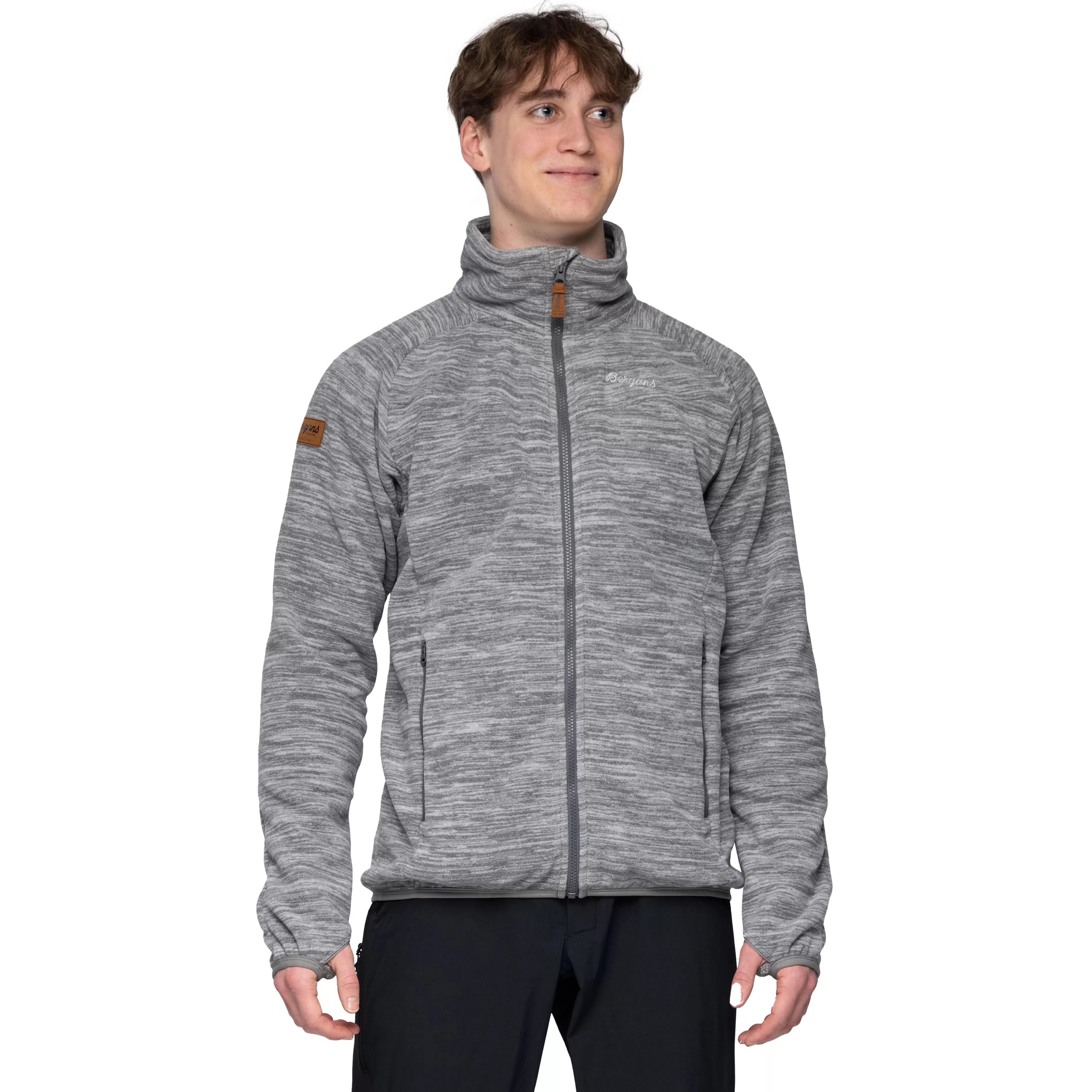 Hareid Fleece Jacket NoHood - | Bergans Best