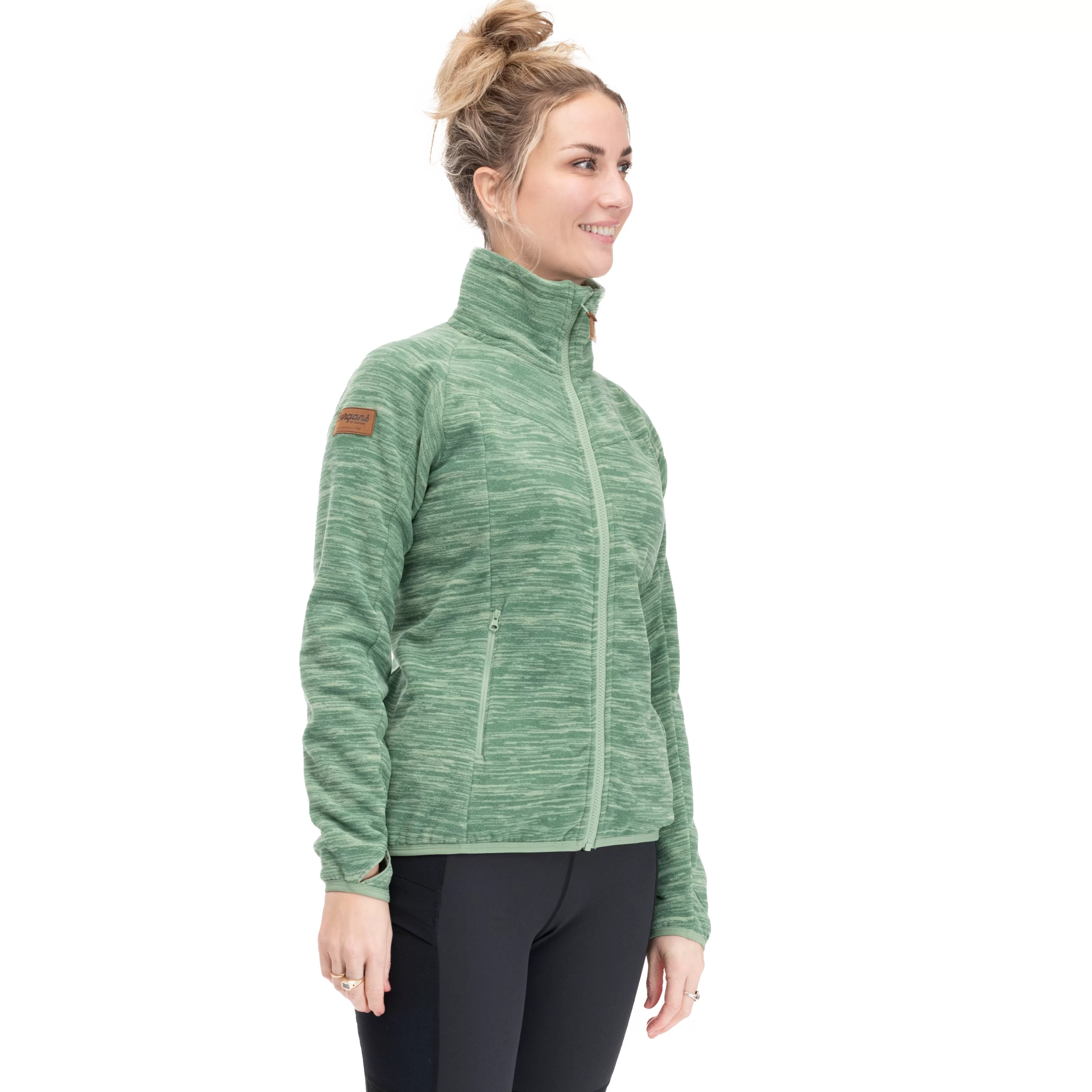 Hareid Fleece W Jacket NoHood - | Bergans Discount