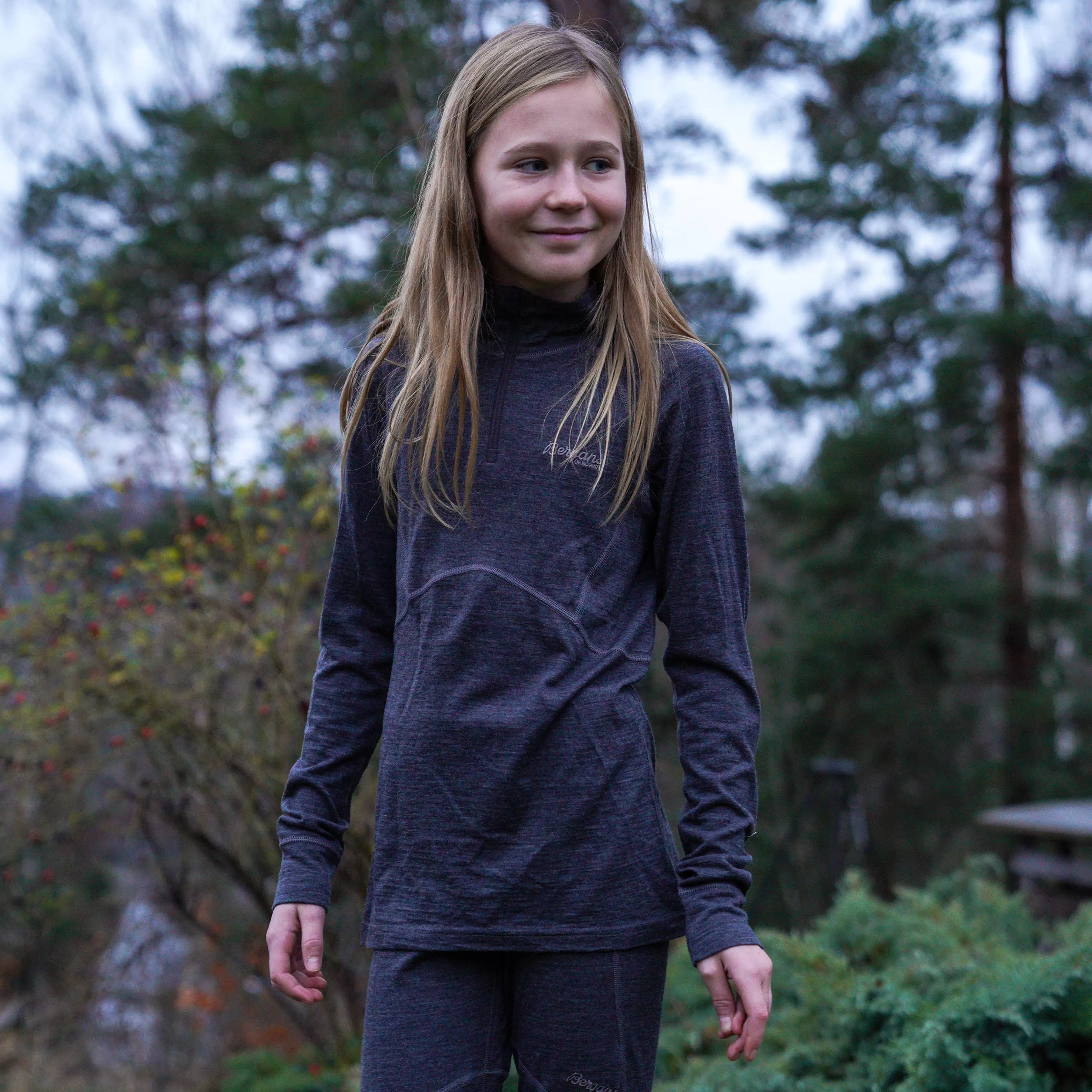 Inner:Pure Youth Half Zip - | Bergans Sale