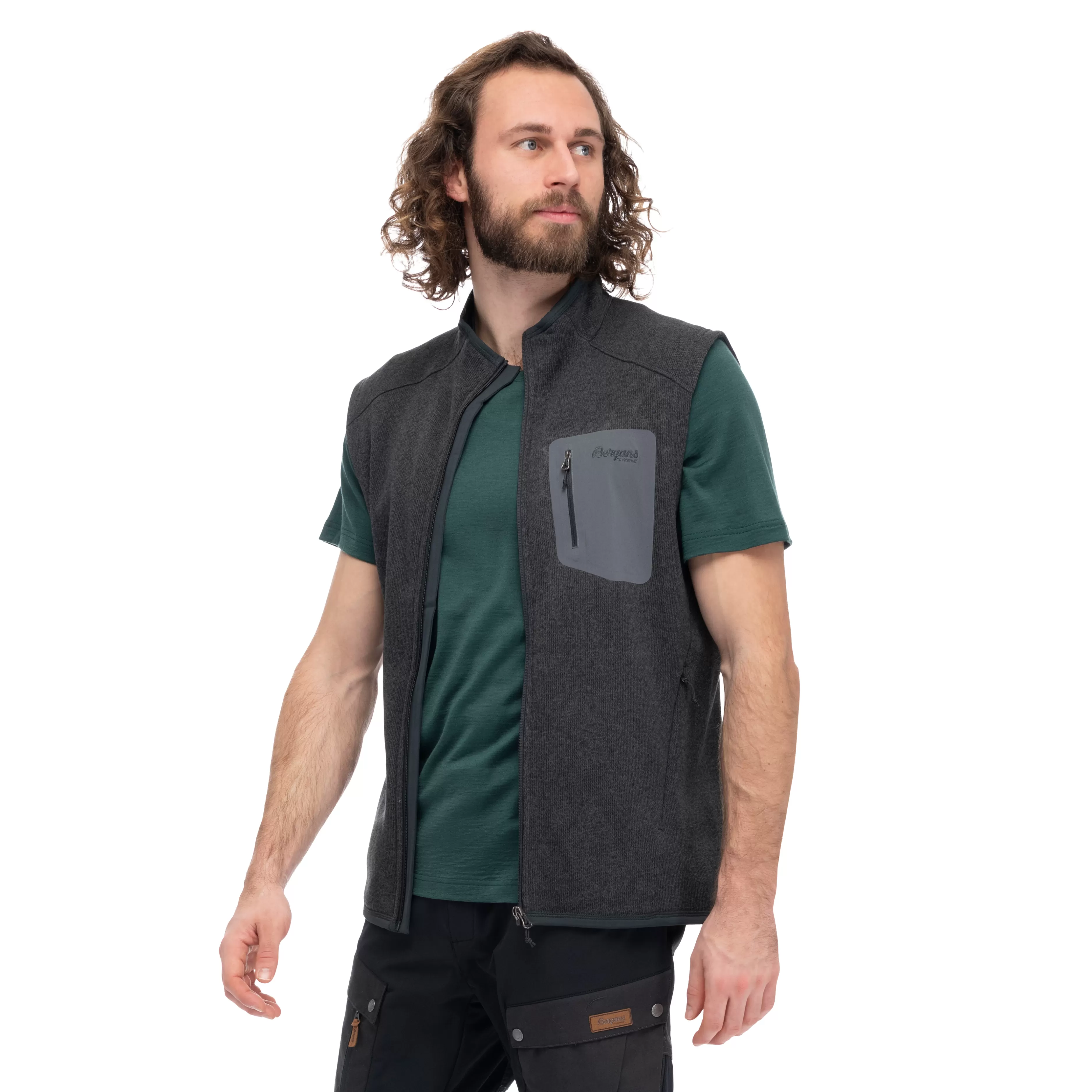 Kamphaug Knitted Vest Men - | Bergans Cheap