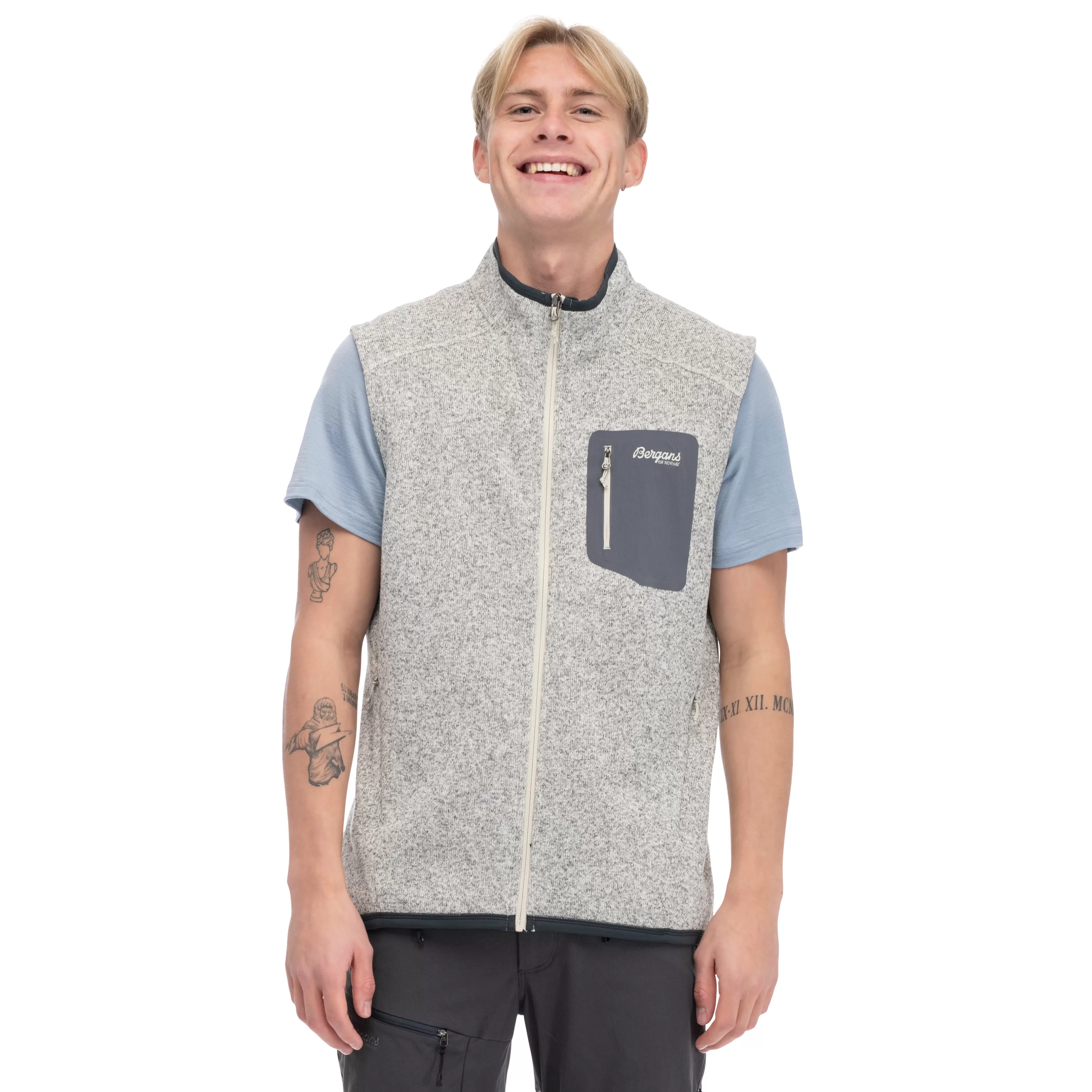 Kamphaug Knitted Vest Men - | Bergans Online