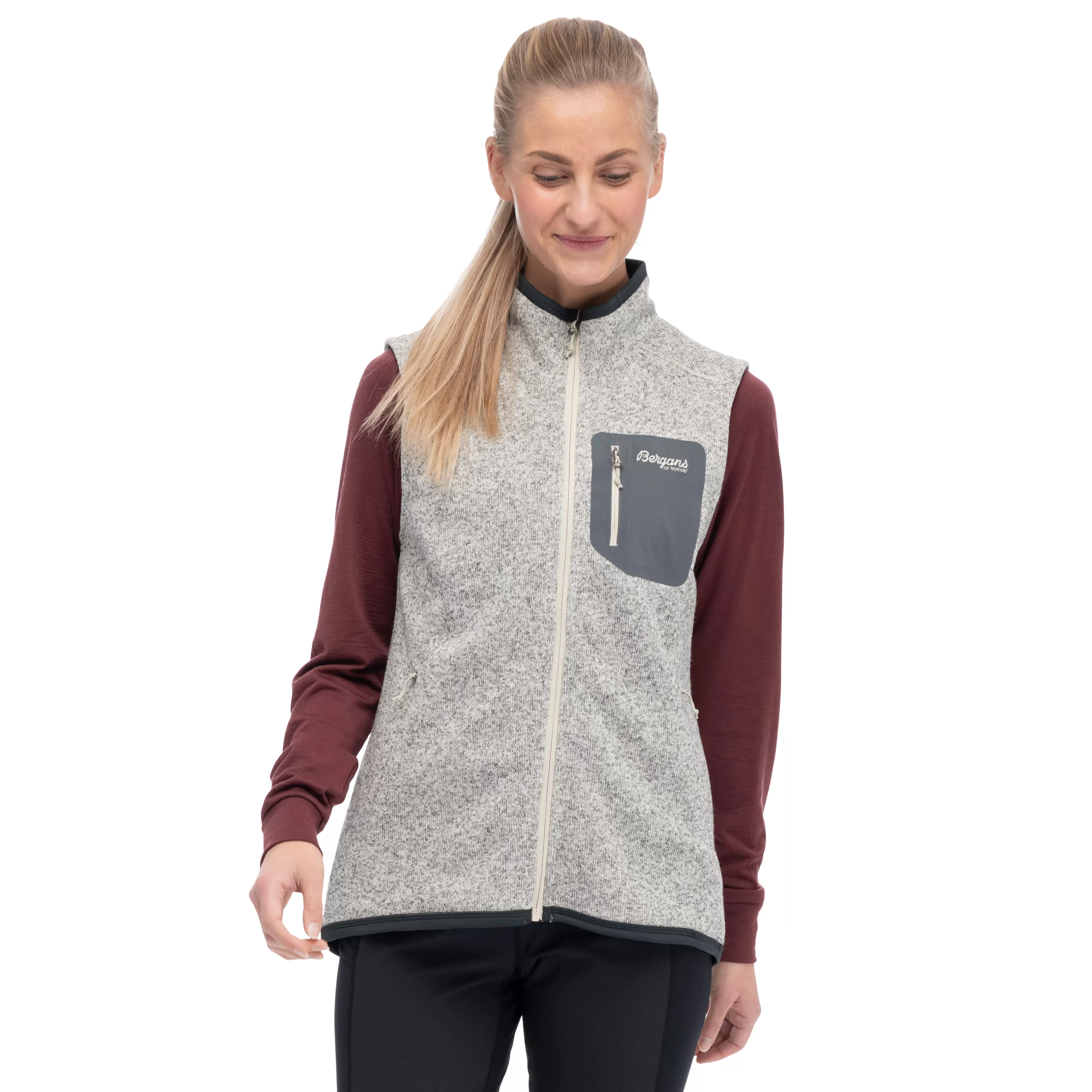 Kamphaug Knitted Vest Women - | Bergans Sale