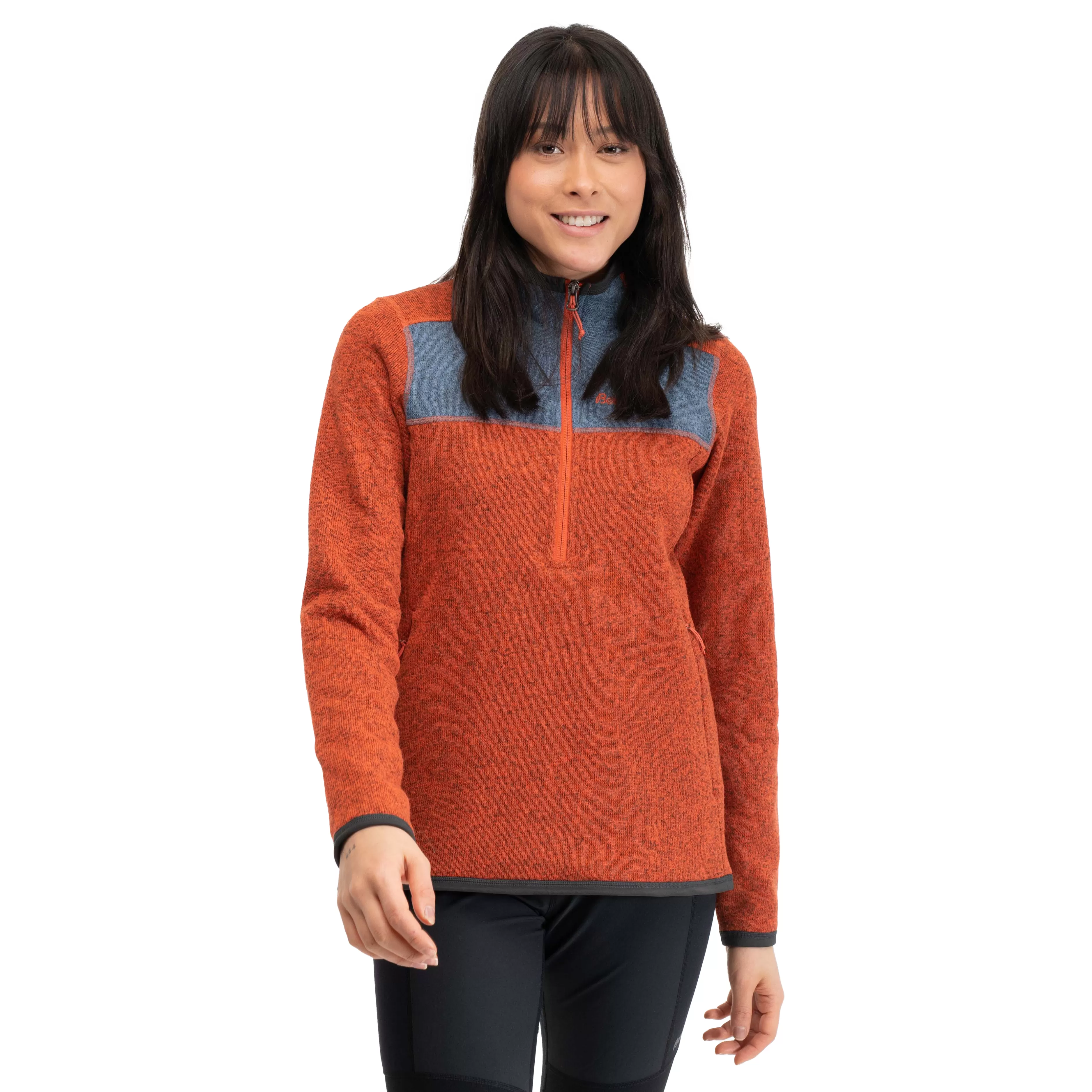 Kamphaug Knitted W Half Zip - | Bergans Shop