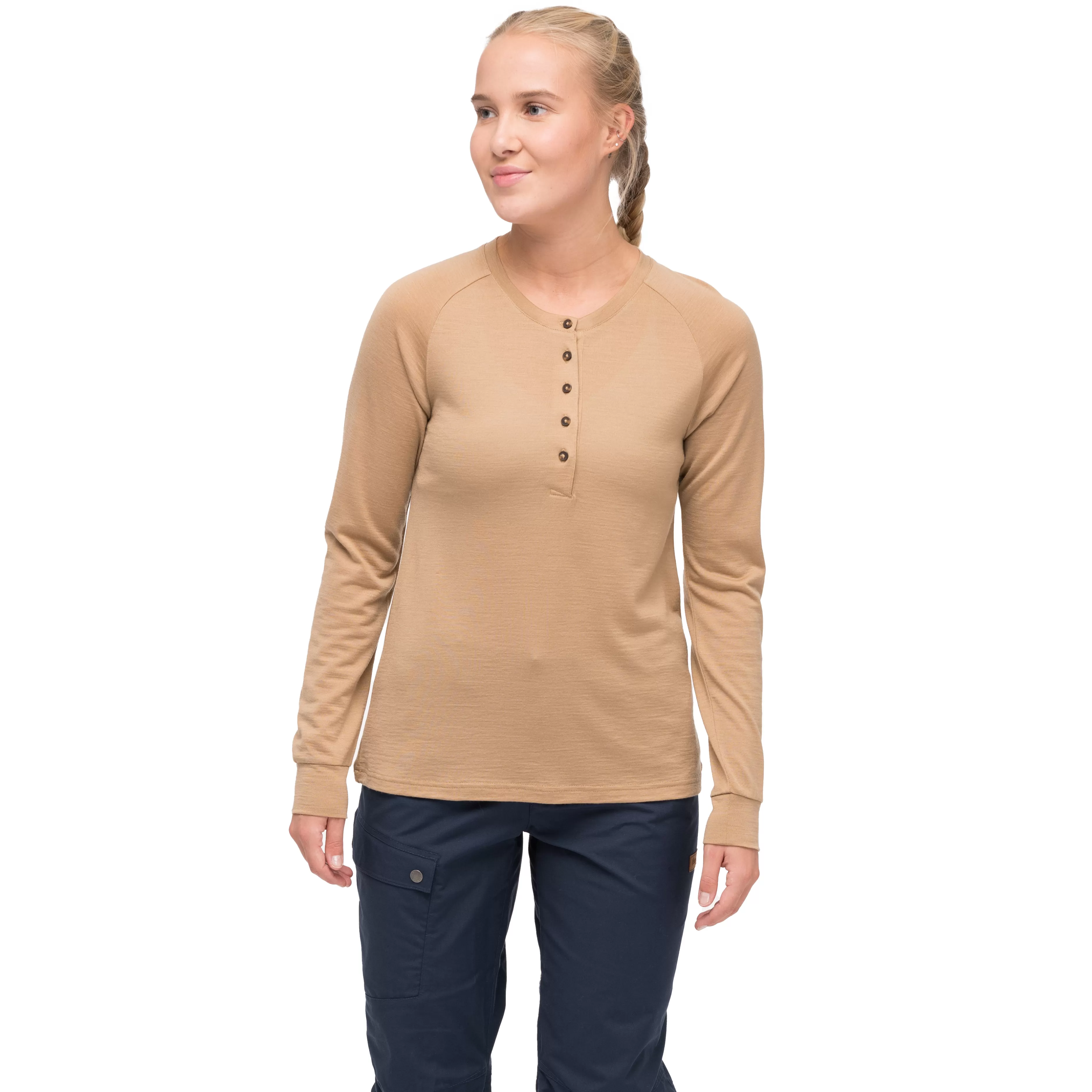 Lysebu Wool Henley Women - | Bergans Fashion