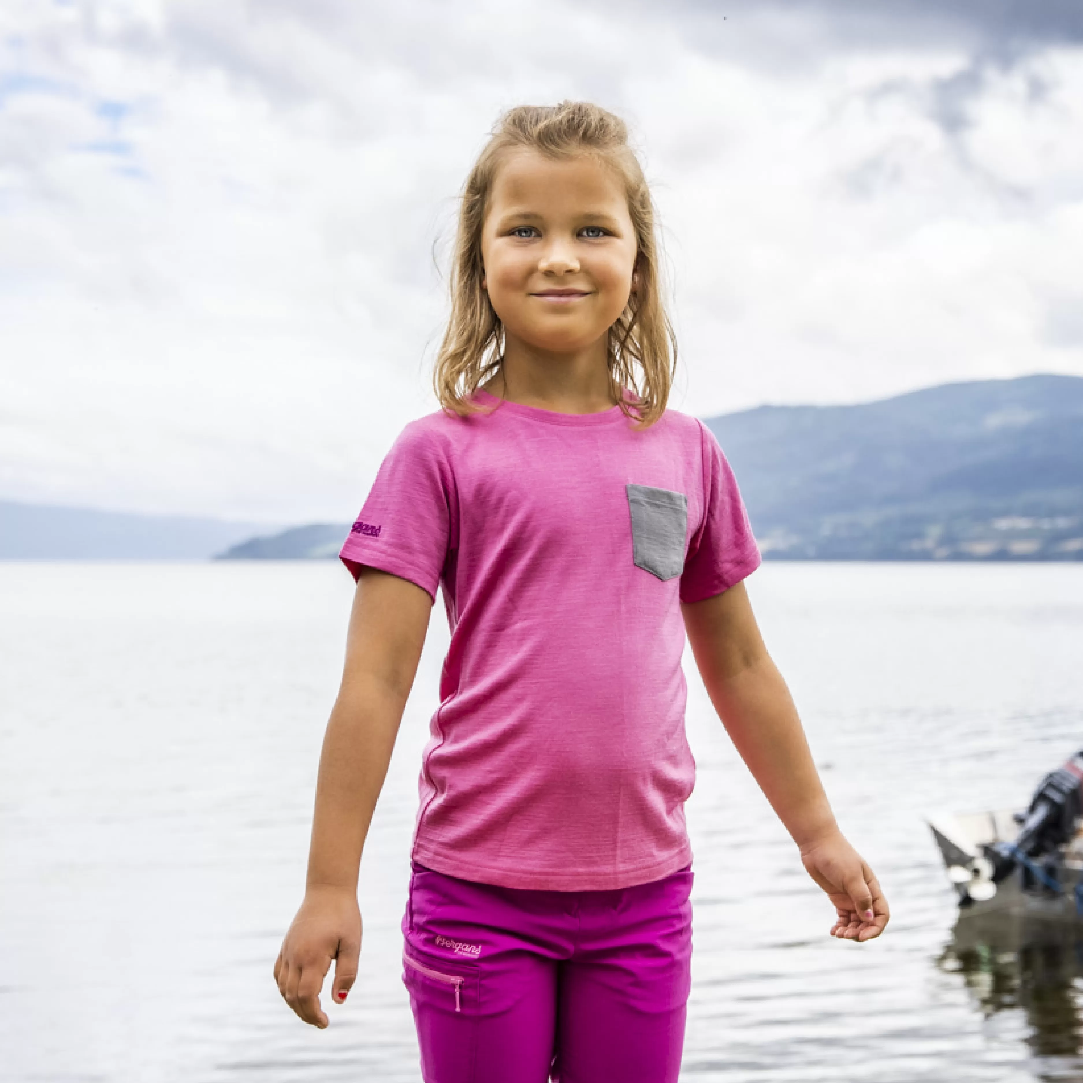 Myske Wool Kids Tee - | Bergans Fashion