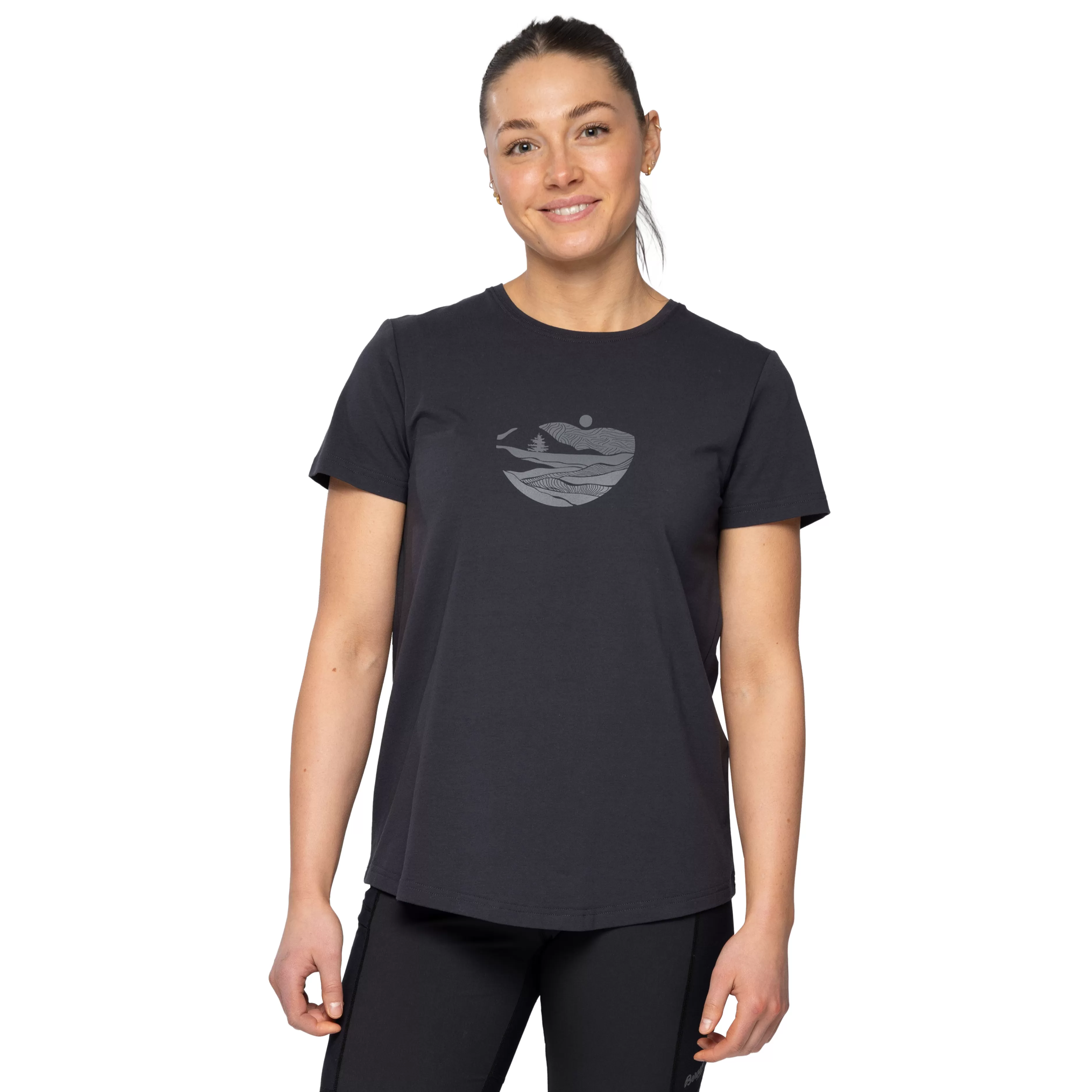 Nordmarka Organic Cotton Print Tee Women - | Bergans Cheap