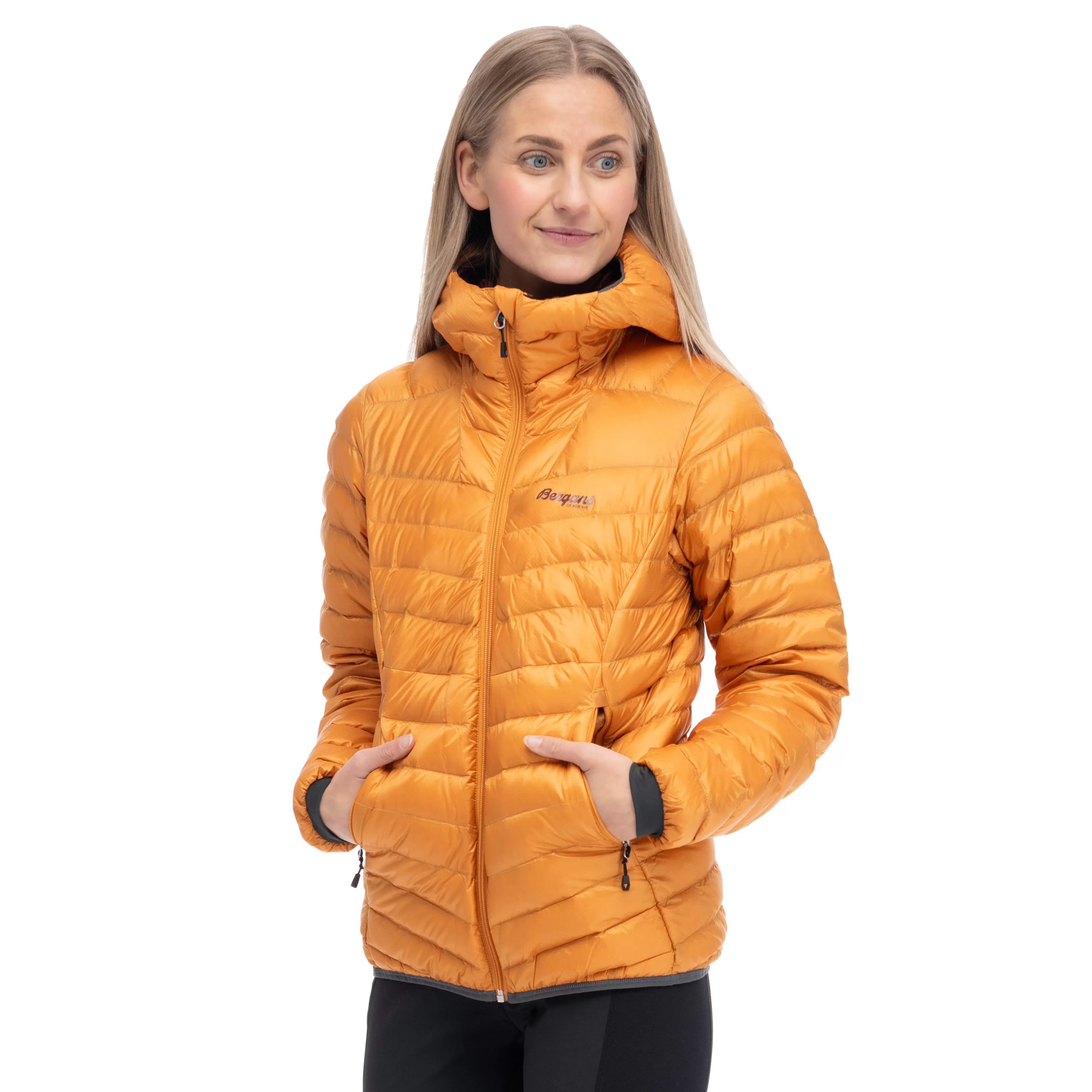 Senja Down Light W Jacket W/Hood - | Bergans Hot